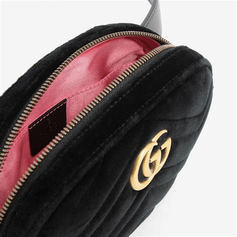 gucci fanny pack velvet black|Gucci fanny pack price.